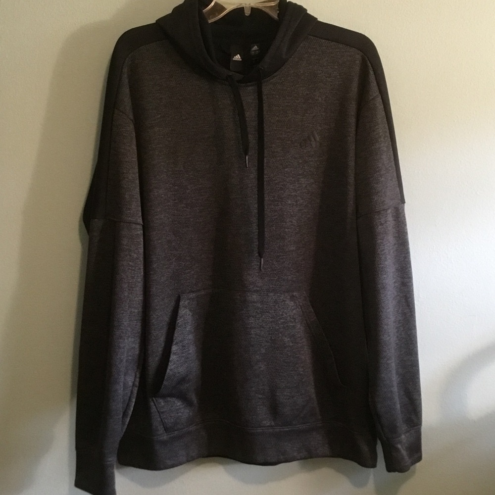 adidas Charcoal Gray Pullover Hoodie
